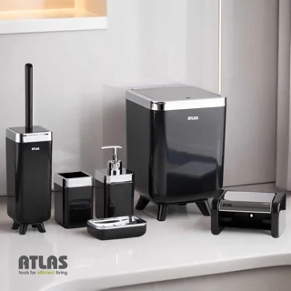 ست سرویس بهداشتی اطلس مدل ژیوار طرح کروم