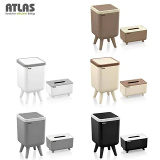 ست سطل و جای دستمال اطلس مدل ژیوار طرح اکونومی کد 101 101740048