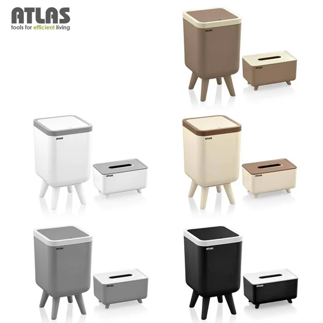 ست سطل و جای دستمال اطلس مدل ژیوار طرح اکونومی کد 101 101740048