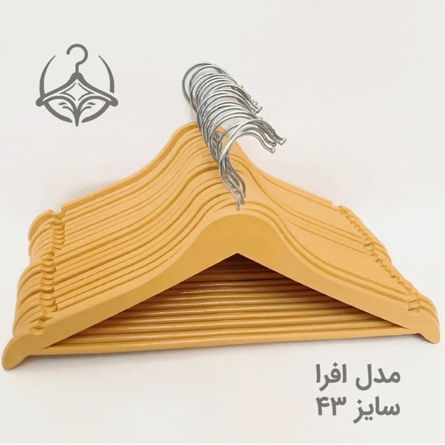 چوب لباسی مدل چوب افرا کد 43 بسته 12 عددی 101739371