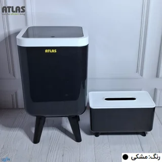 ست سطل و جای دستمال اطلس مدل ژیوار طرح اکونومی کد 101 101740042