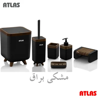 ست سرویس بهداشتی 6 تکه اطلس مدل چوب ژیوار 101739433