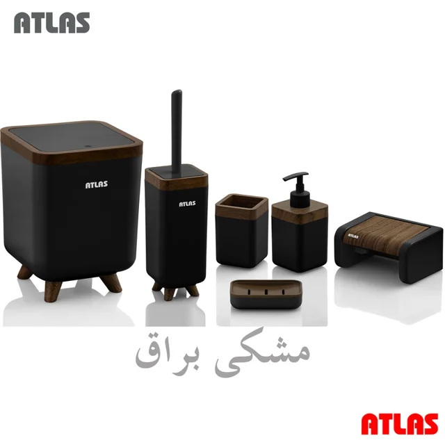 ست سرویس بهداشتی 6 تکه اطلس مدل چوب ژیوار 101739433