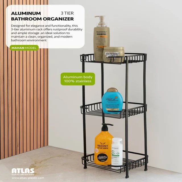 استند حمام اطلس مدل ماهان طرح مستطیل 101740008