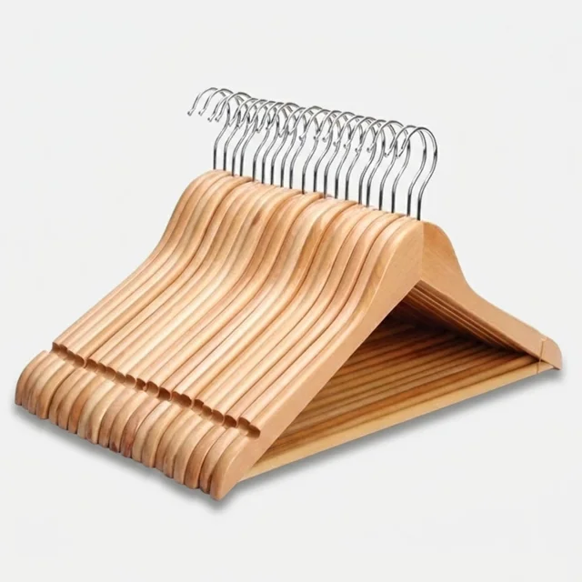 چوب لباسی مدل چوب افرا کد 43 بسته 12 عددی 101739367