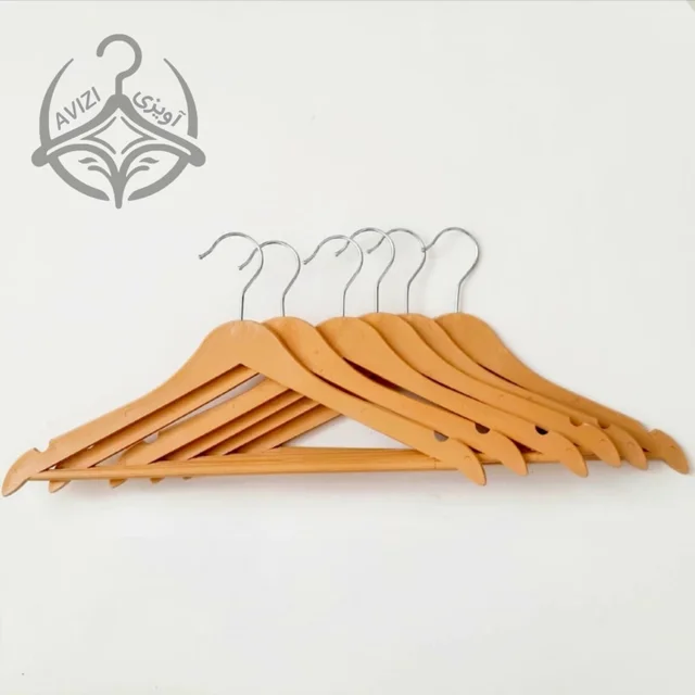 چوب لباسی مدل چوب افرا کد 43 بسته 12 عددی 101739376