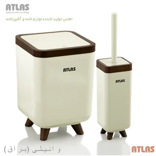 ست سطل و فرچه اطلس مدل ژیوار طرح چوب 101739707