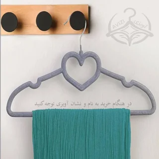 چوب لباسی مدل آویزی مخمل بسته 20 عددی 101740161