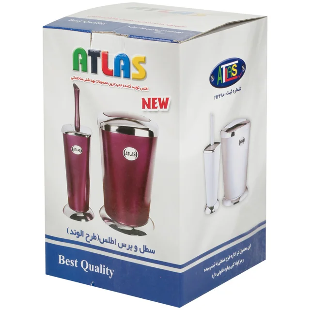 ست سطل زباله و فرچه اطلس مدل الوند 101740320
