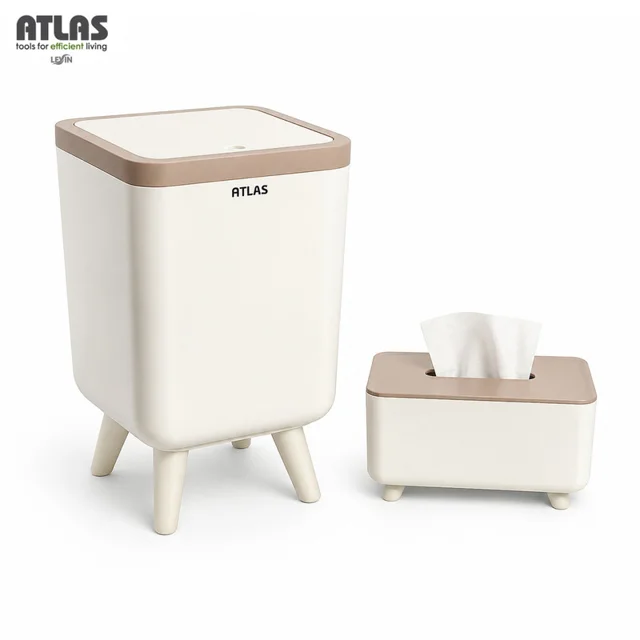 ست سطل و جای دستمال اطلس مدل ژیوار طرح اکونومی کد 101 101740036
